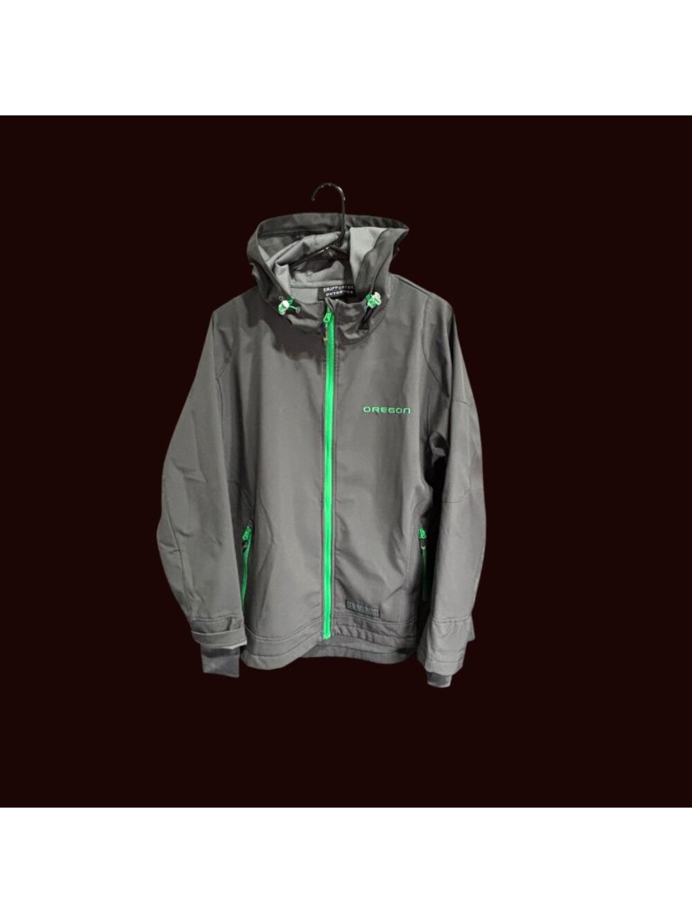 Men’s Drift Creek Outdoors Softshell Jacket Gray Green XL Style 17330L‑UO